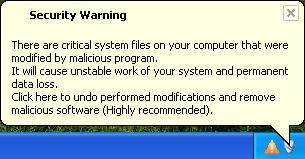 Windows Antivirus Pro fake alert