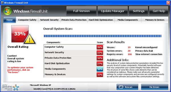 Windows Firewall Unit